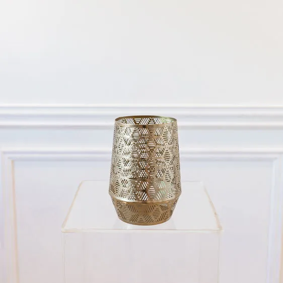 Gold Mesh Candleholder