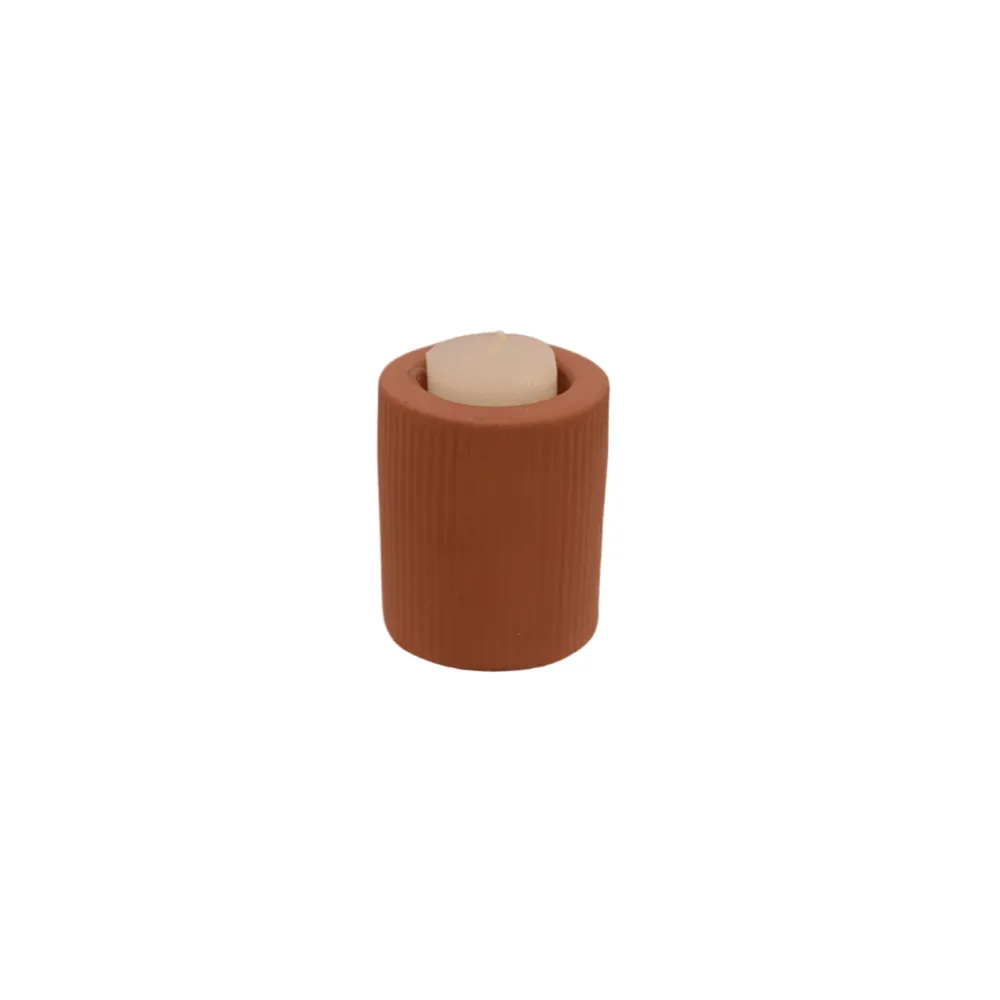 Ceramic Votive - Ochre - Medium