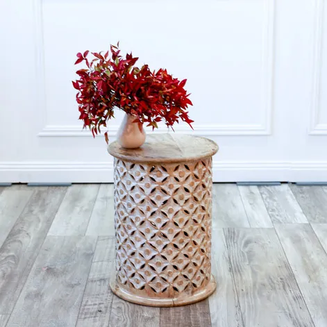 Moroccan Timber Side Table