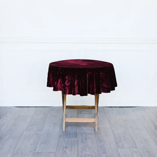 Velvet Tablecloth - Burgundy