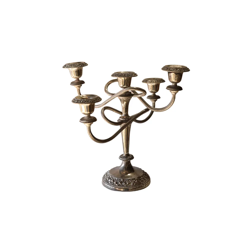 Mixed Antique Silver Candelabras