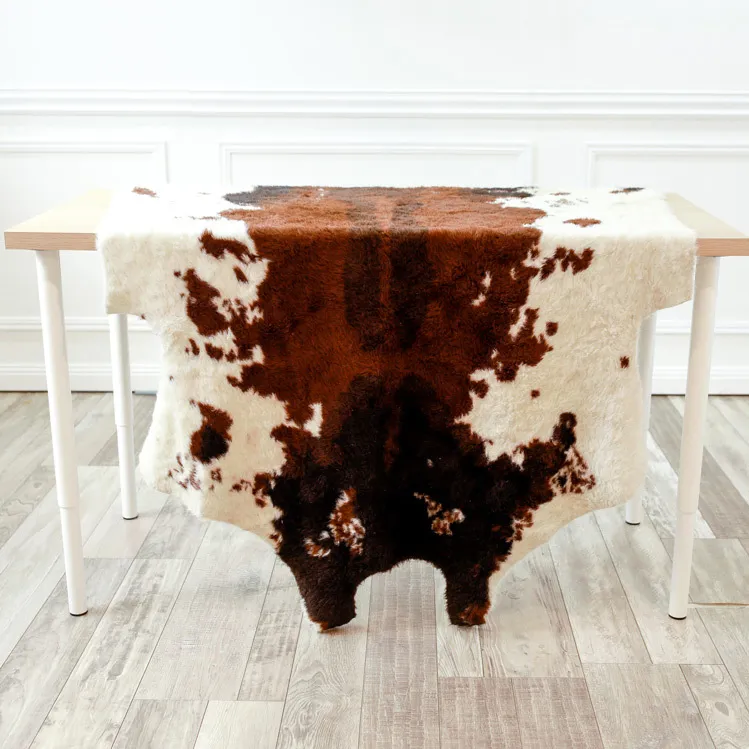 Rug - Faux Cow Hide Brown