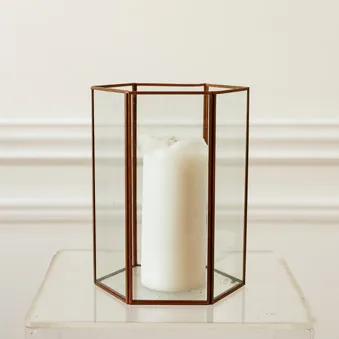 Lantern - Copper Hexagonal