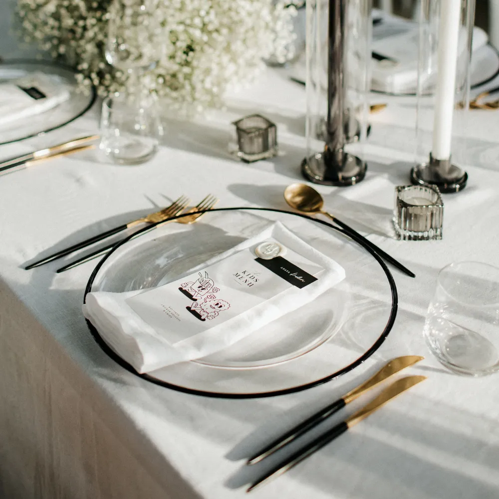 Menu / Place card Combination - Flat