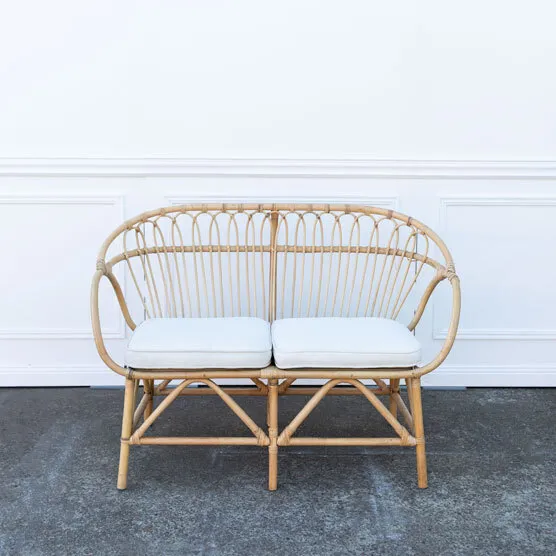 Rattan 2 Seater Lounge