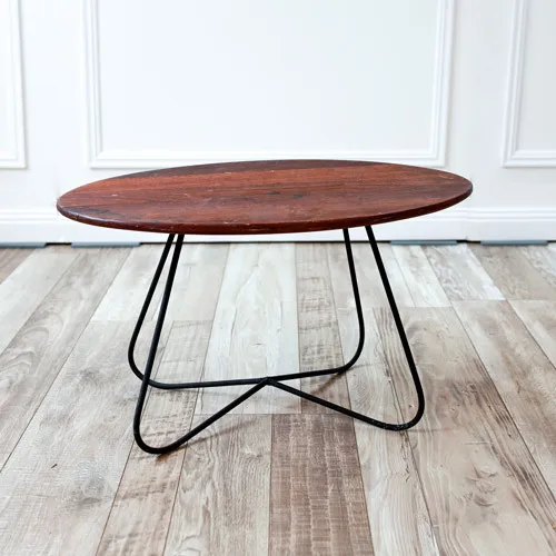 Industrial Coffee Table - Oval
