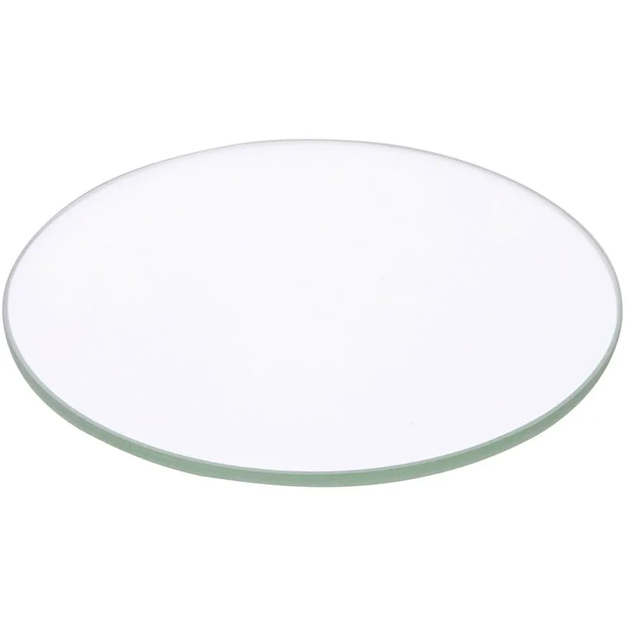 Round Mirror Glass Bevelled Plate