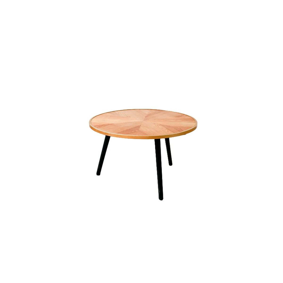 Natural and Black Side Table - Large