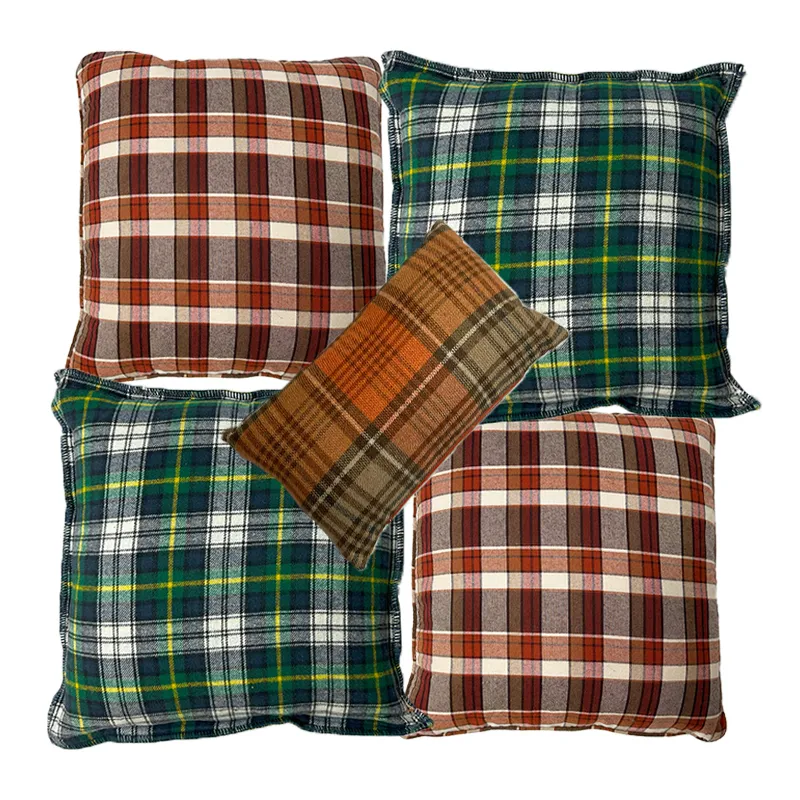 Cozy Cabin Plaid 5 Pillow Package