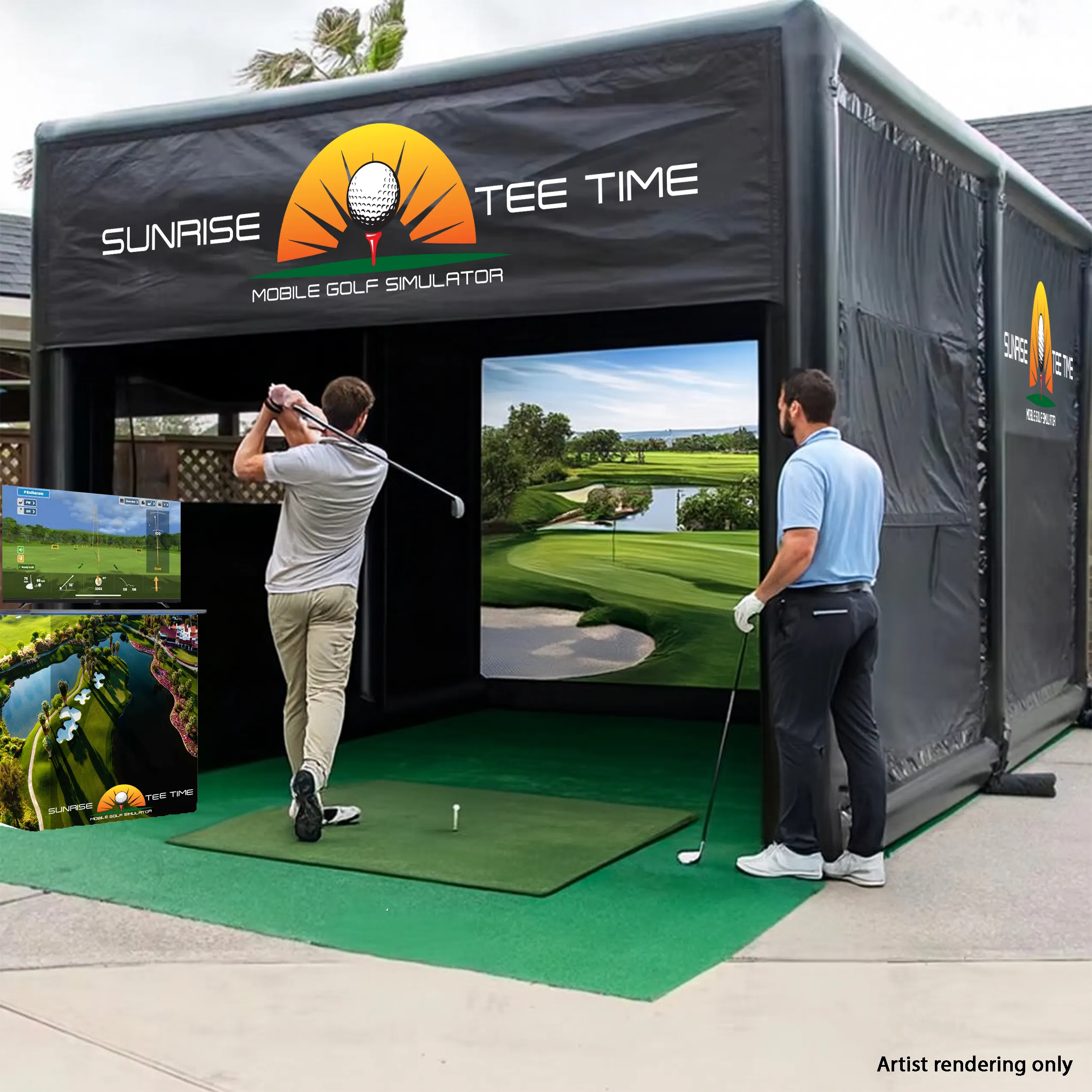 Sunrise Tee Time - Mobile Golf Simulator Service