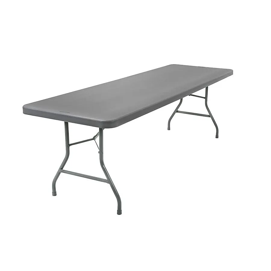 8' Gray Folding Plastic Table