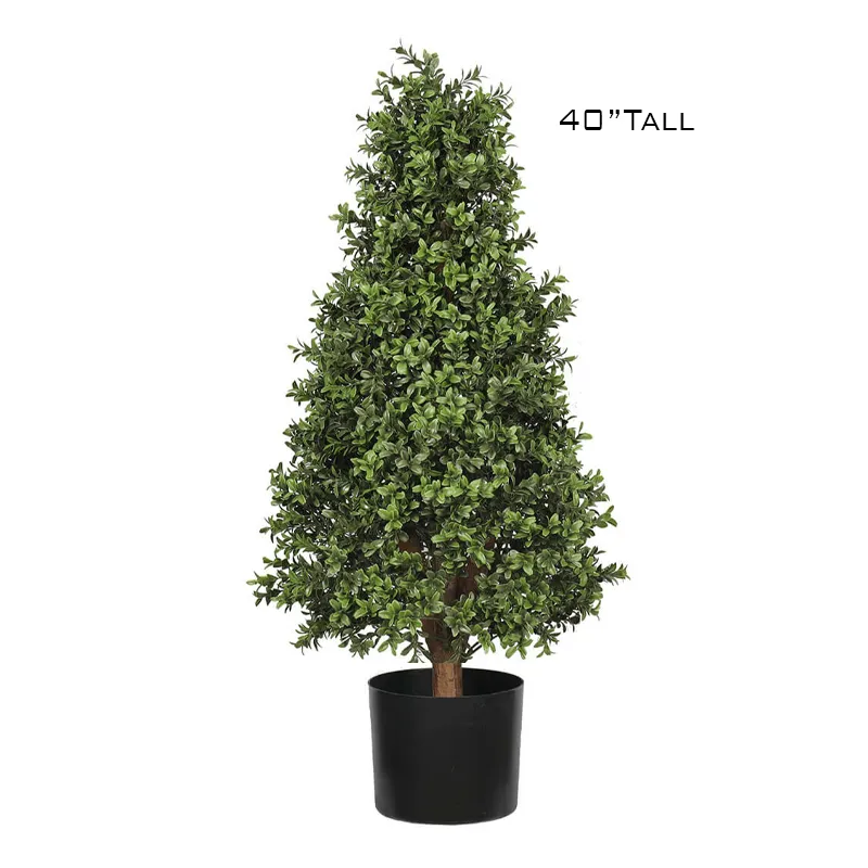 Faux Boxwood Topiaries