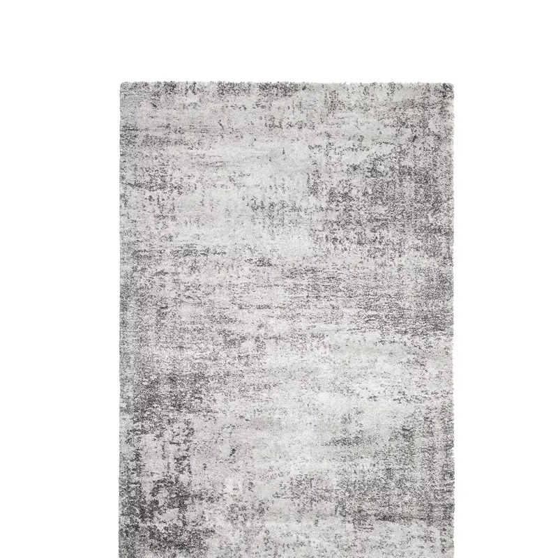 Gray and White Rustic Washout Rug - 5.5'x8'