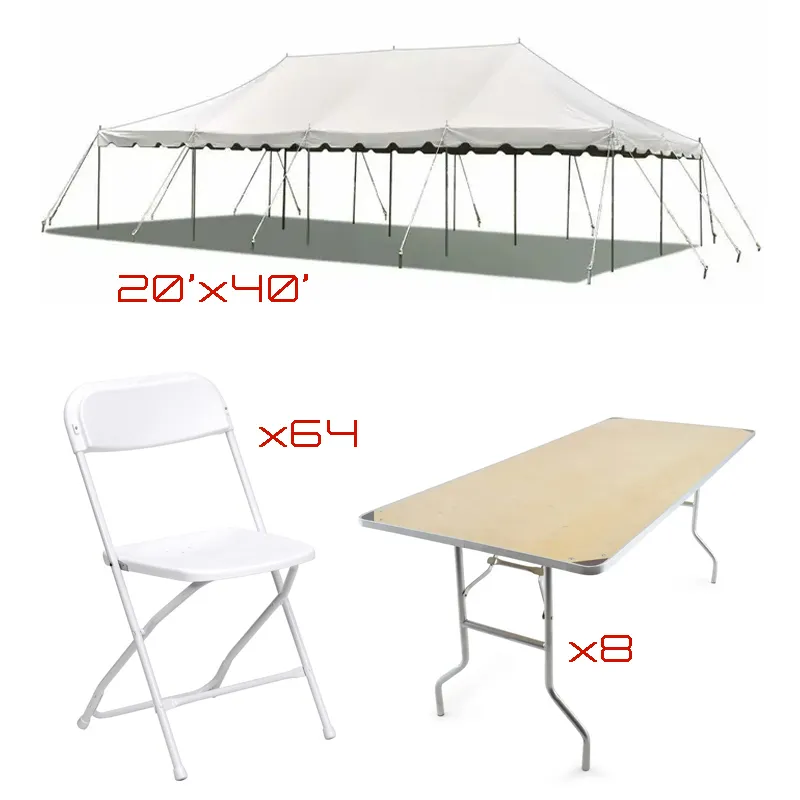 Graduation Party Bundle: Tent - Tables - Chairs