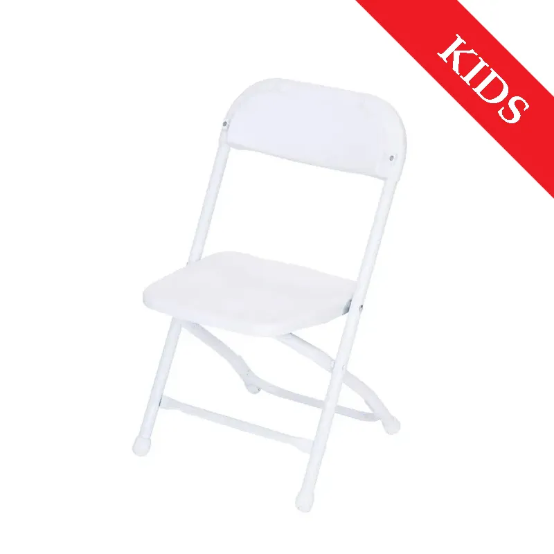 Kids White Folding Chairs