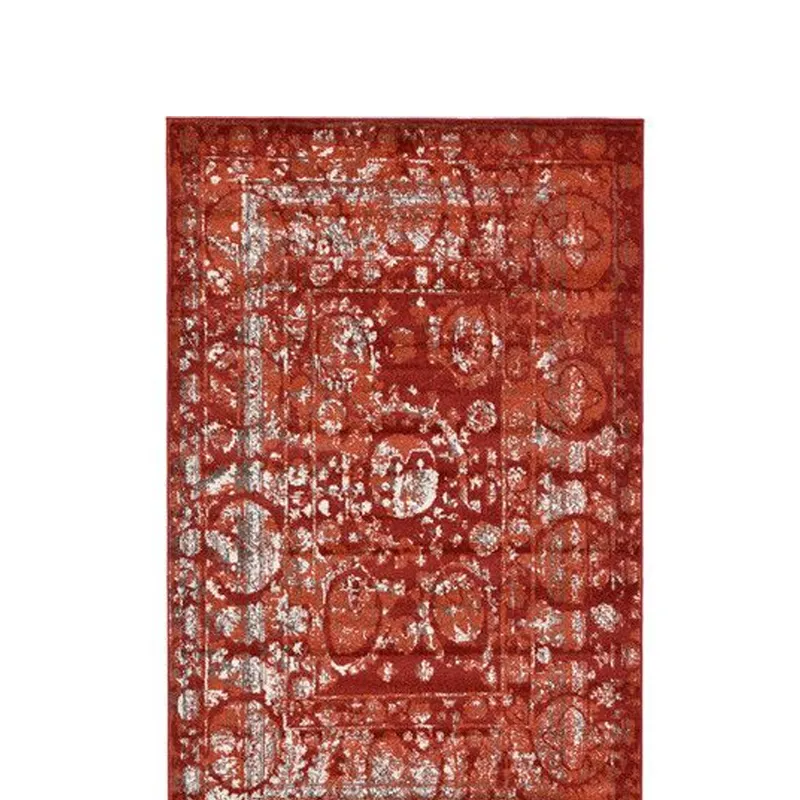 Red Rustic Oriental Rug - 5'x8'
