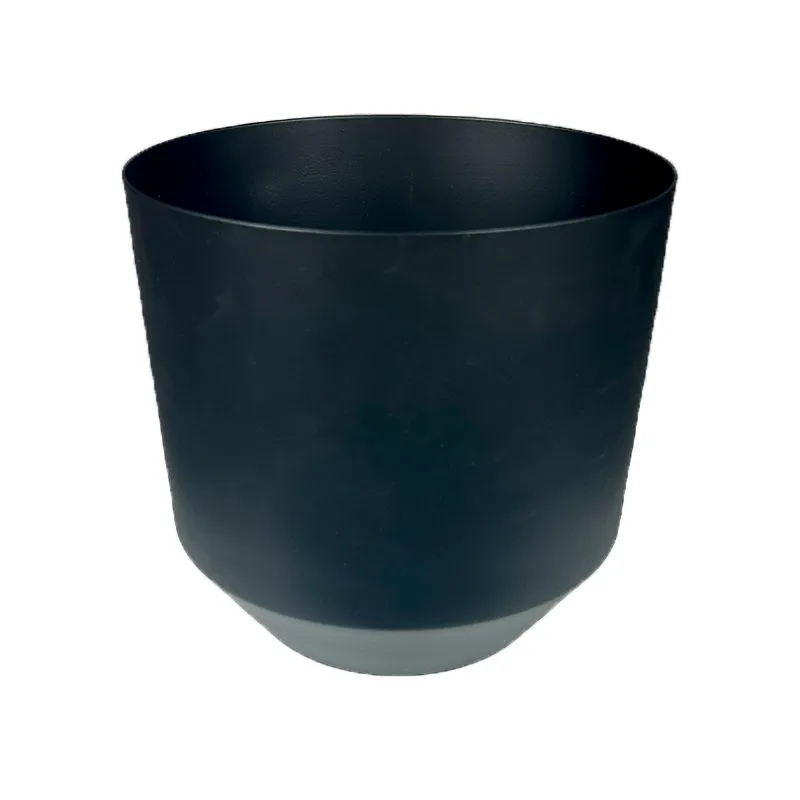 Matte Black Metal Vase
