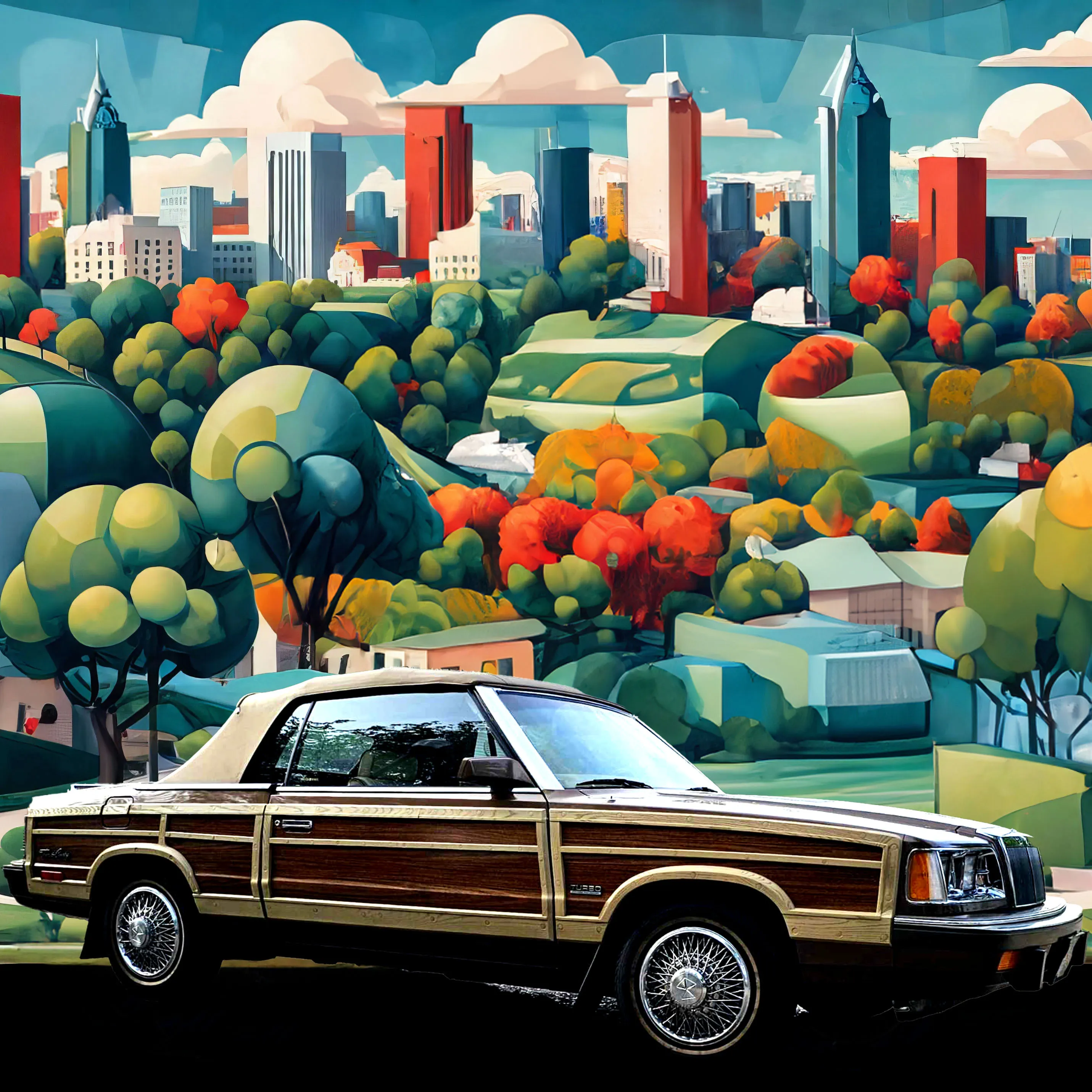 Gold Chrysler LeBaron (Woody)
