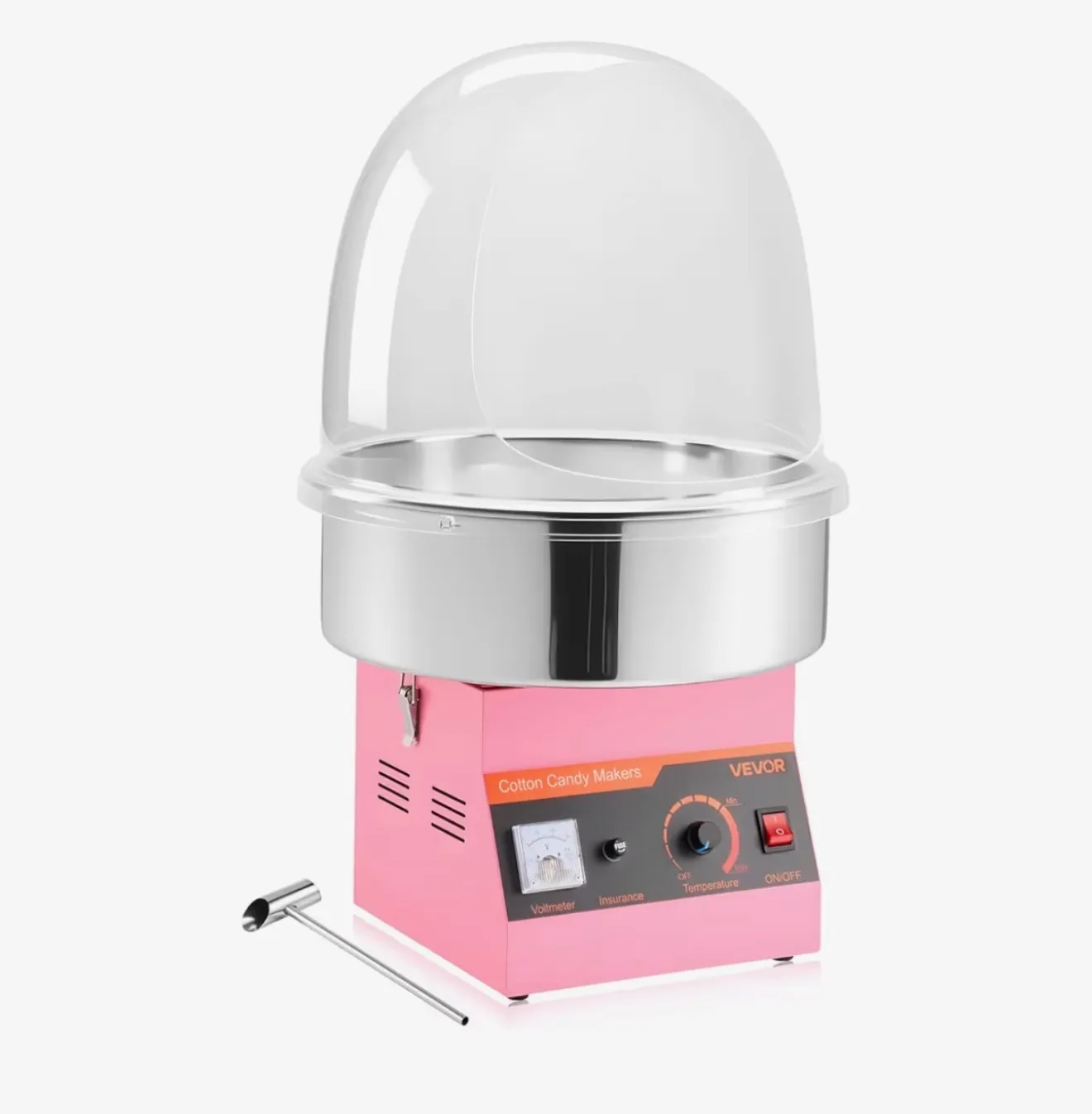 Pink Commercial Tabletop Cotton Candy Machine