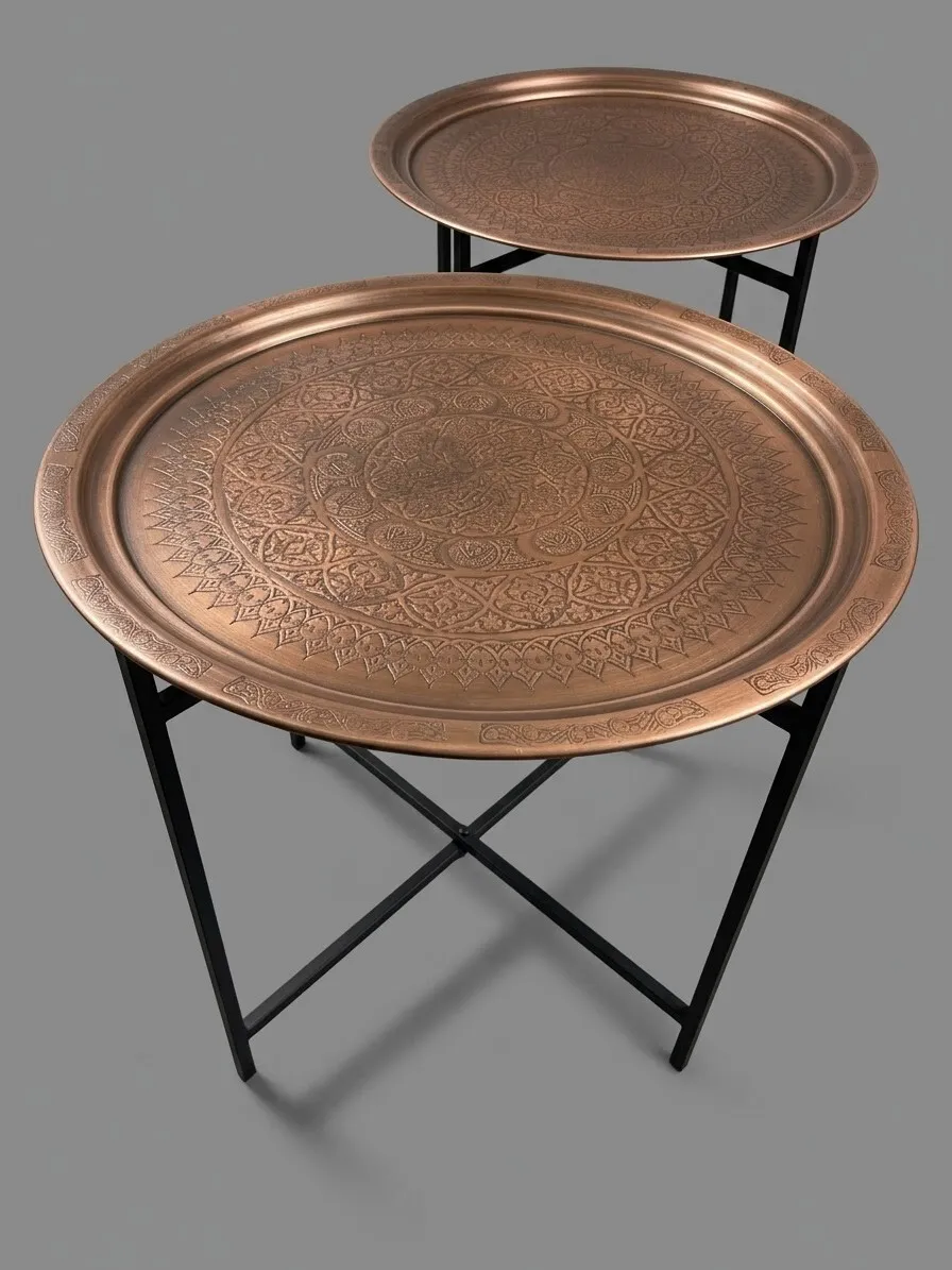 Henna Round Cooper Table 