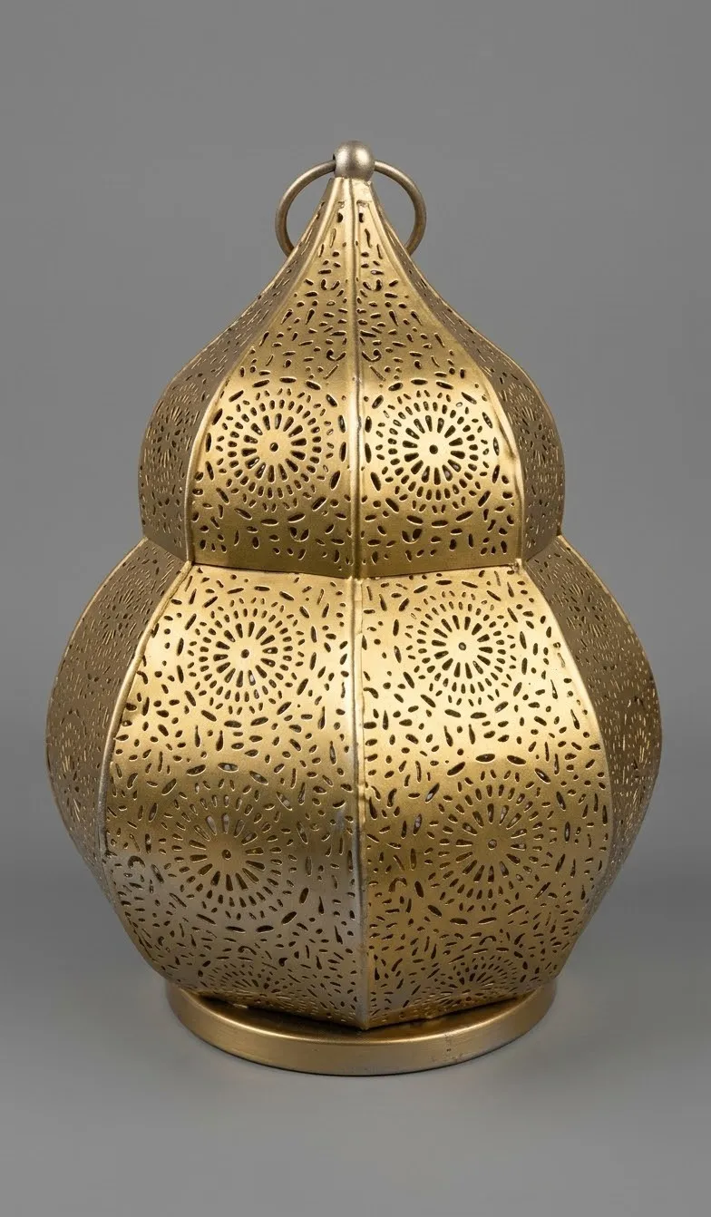 Lantern Moroccan Gold