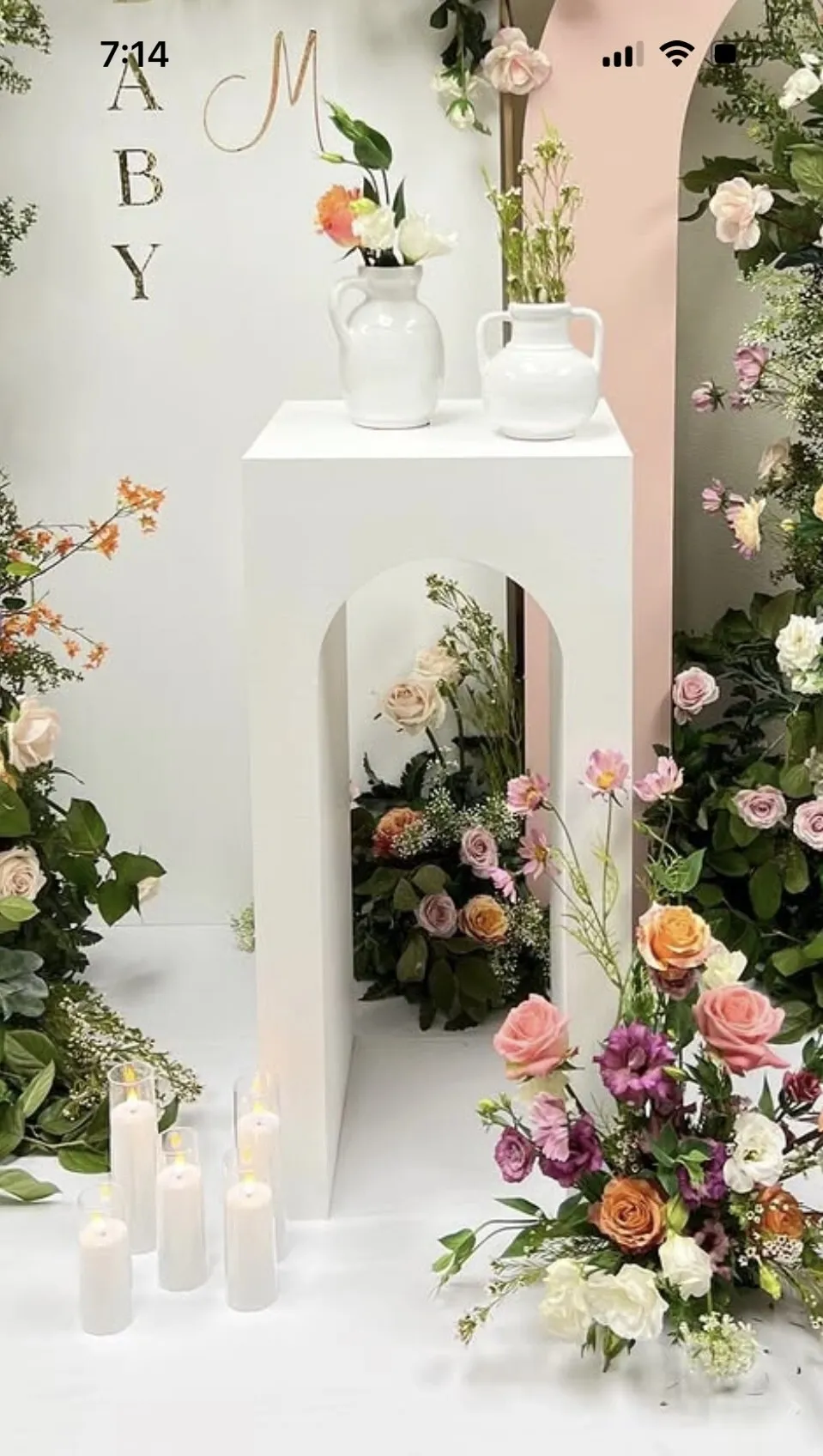 Cake Table Half Round
