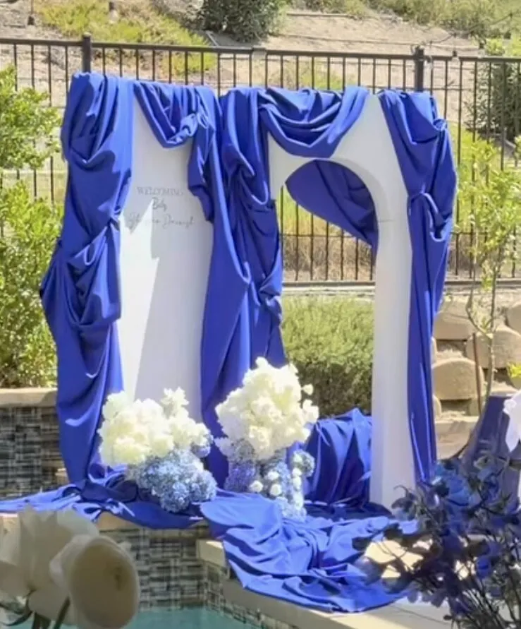 Welcome Sign Blue & White  Set