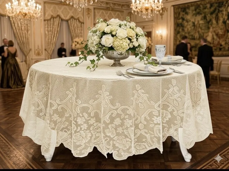 Lace Round Tablecloth