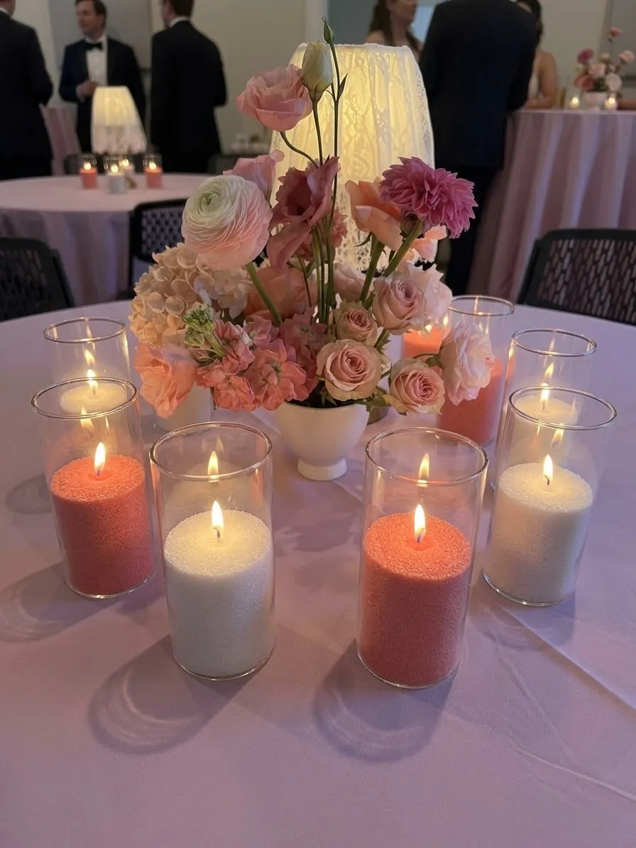 Sand Candles  with sand