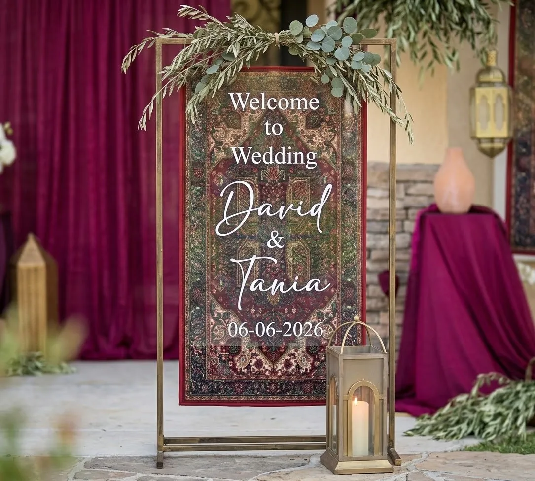 Rug Welcome Sign