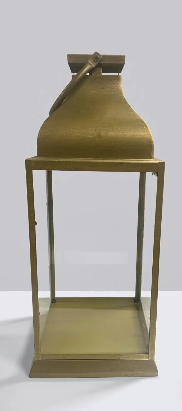 Lantern Gold Glass  Rectangle 