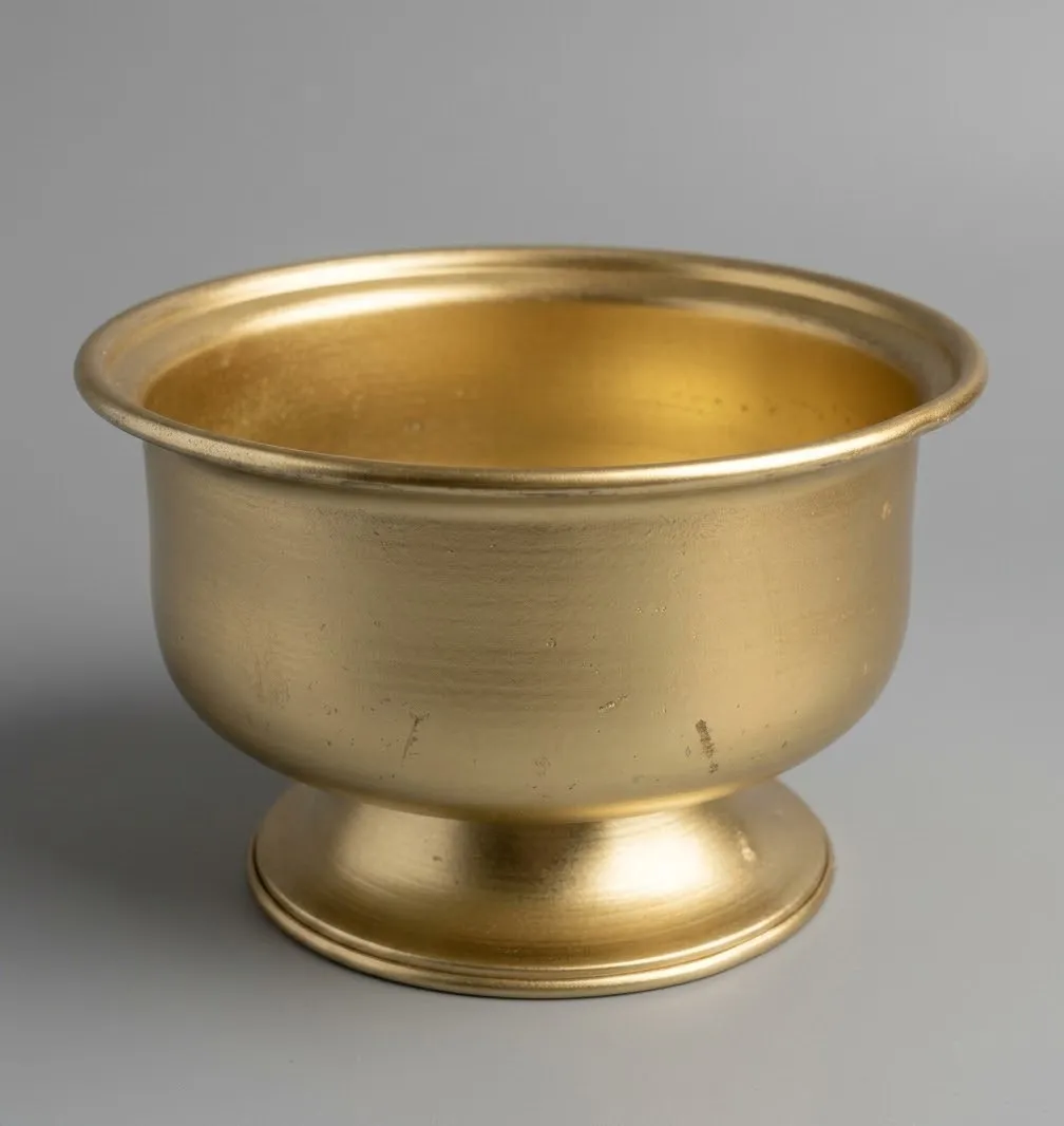 Gold Centerpiece Flower Vase Wide