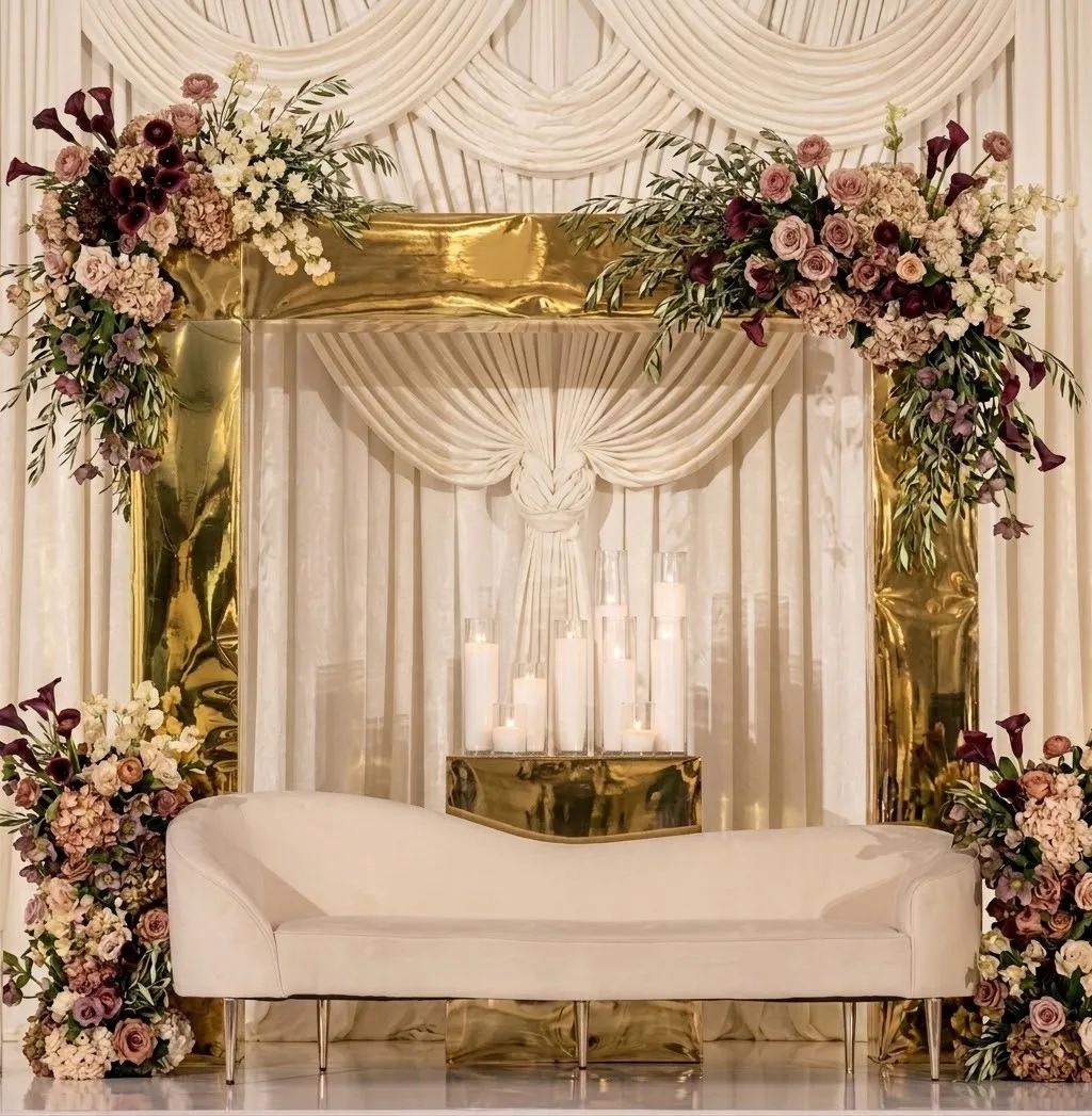 Backdrop Gold Set