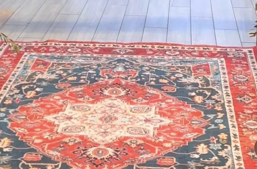 Rug Navy & Red