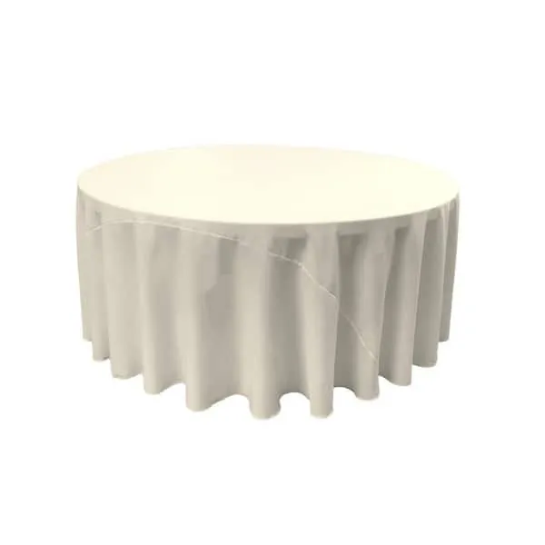 Ivory 120in Round Table Linen