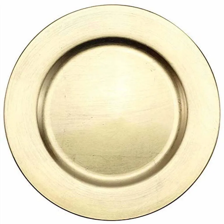 13" Gold Chargers