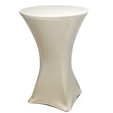 Spandex Fitted Table Cover- 30" cocktail table (Champagne)