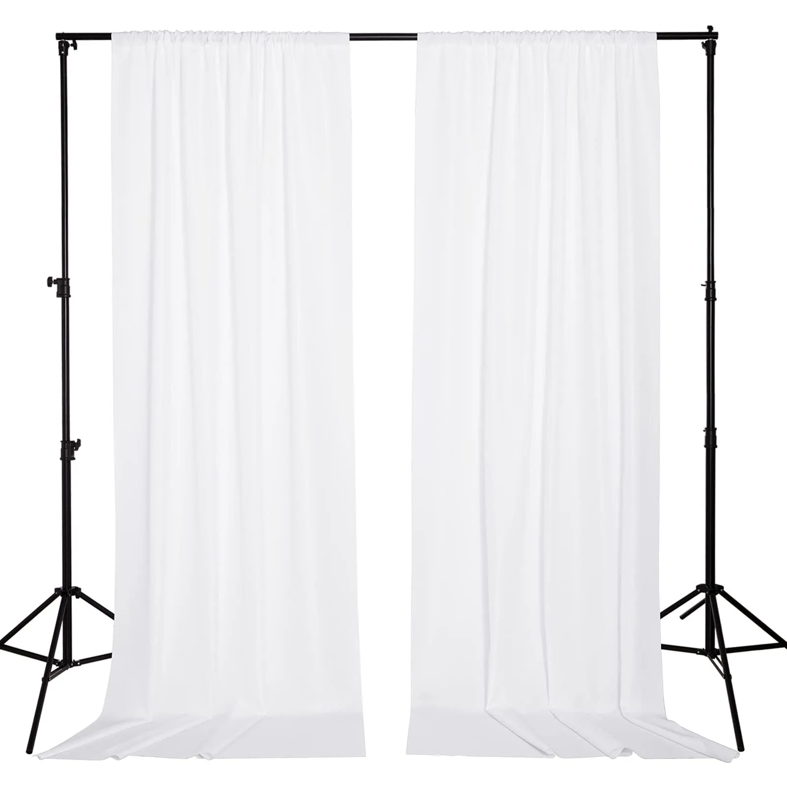 7X10 Photo Backdrop Stand w/2 panel drapes