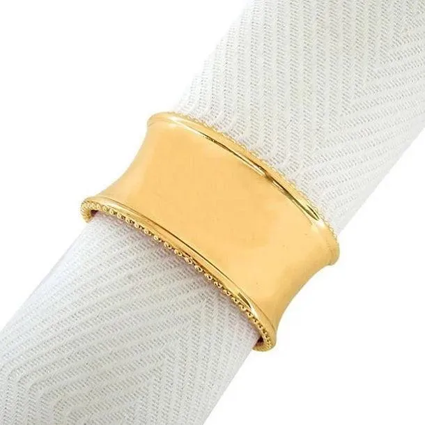 gold napkin rings