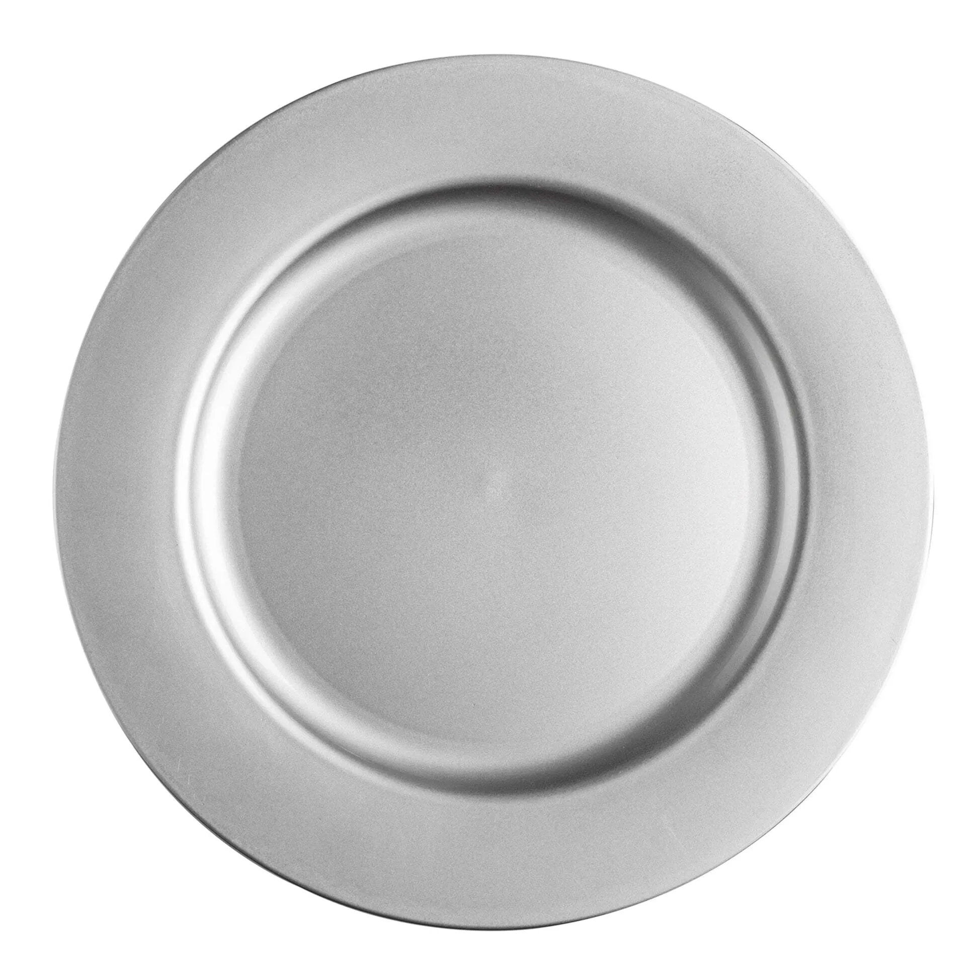 Plain Round 13" Charger Plates- Silver