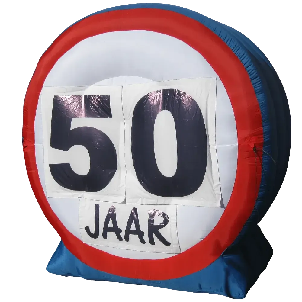Verkeersbord opblaas