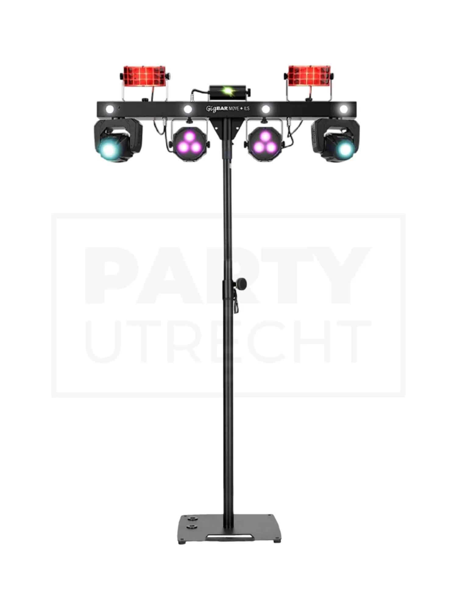 Disco lichtset op statief huren