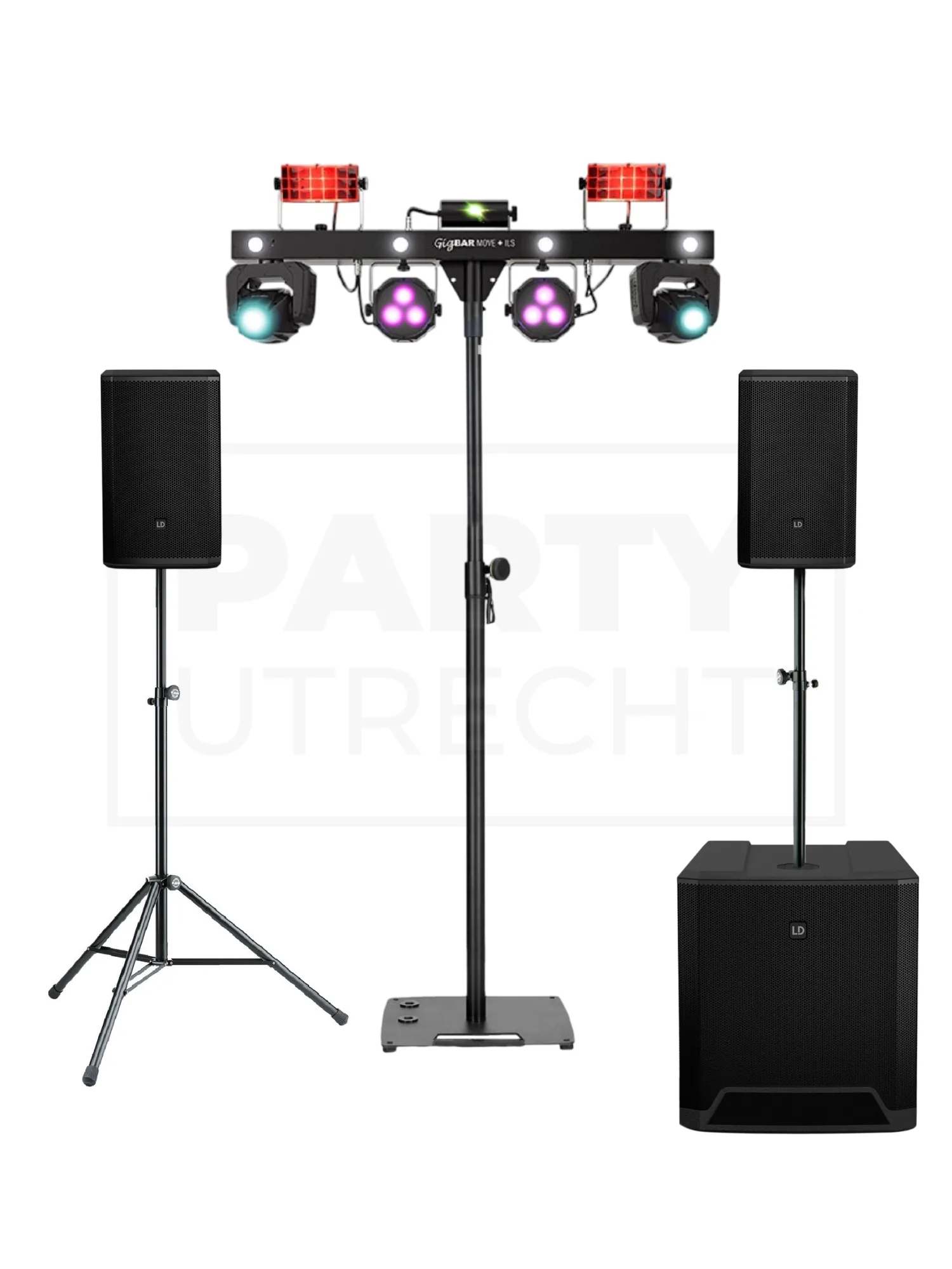 PA partypakket 100 personen huren