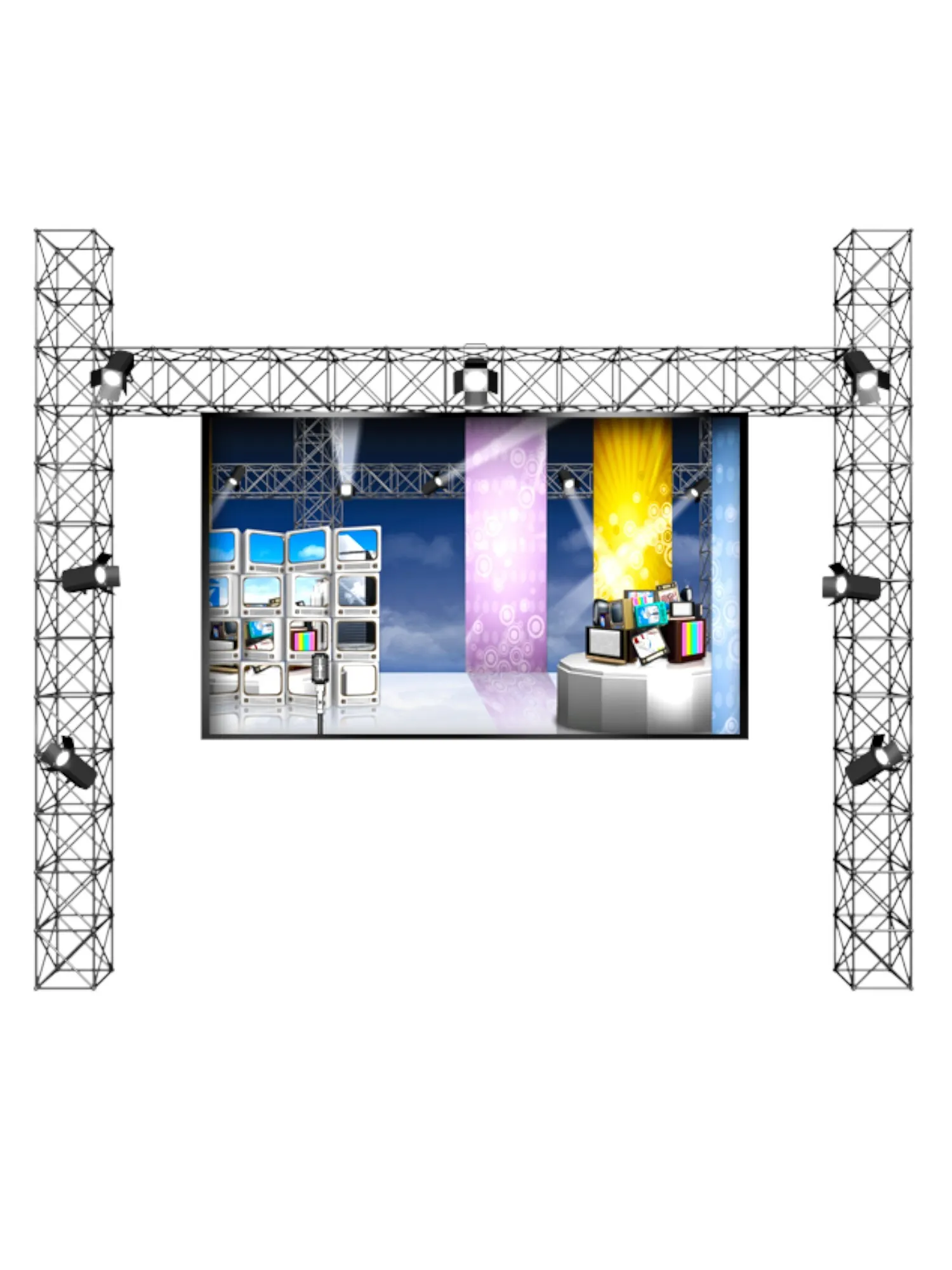 Led Skärm via "Tross"