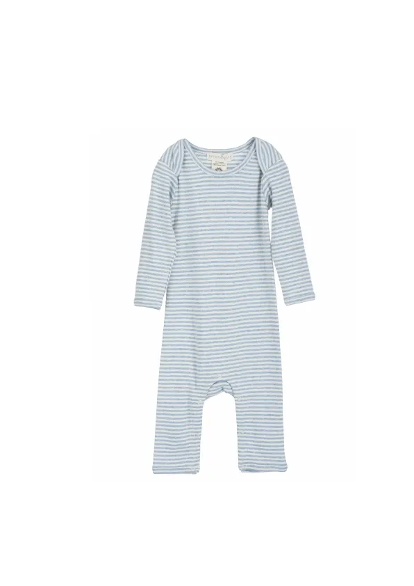 Baby Suit Stripe - Lightblue / Offwhite