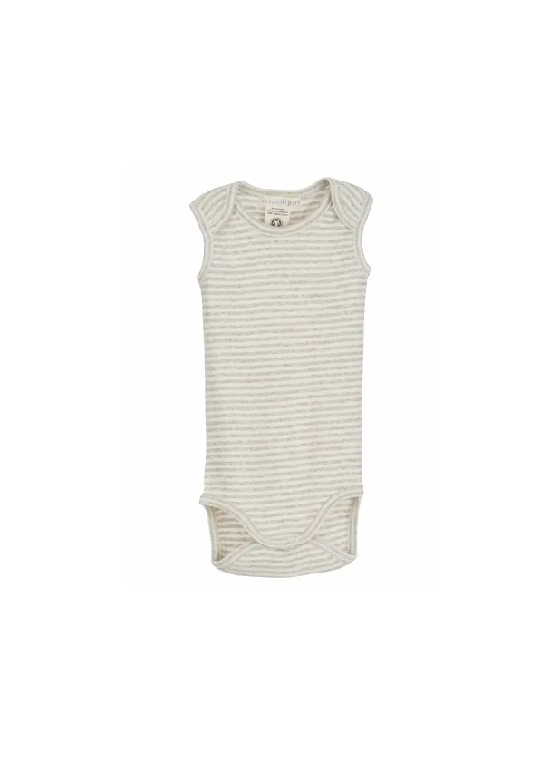 Baby Body SL Tank Stripe - Wheat/Offwhite