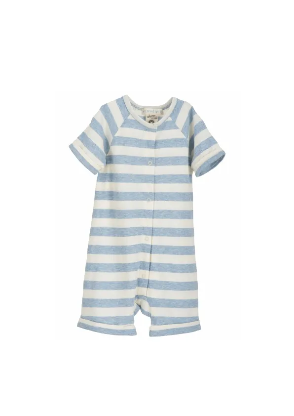 Baby Suit Jersey - Light Blue Stripe