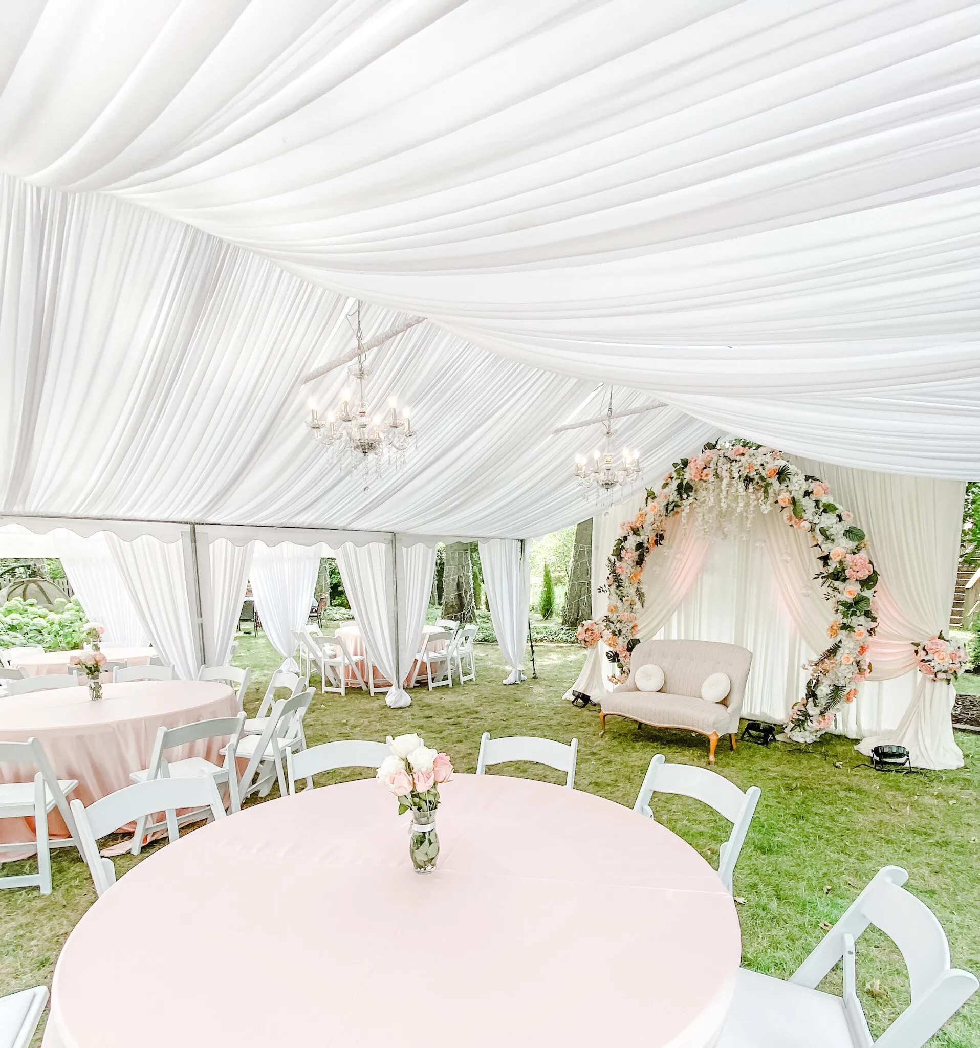 Tent, table, chair & Decorations