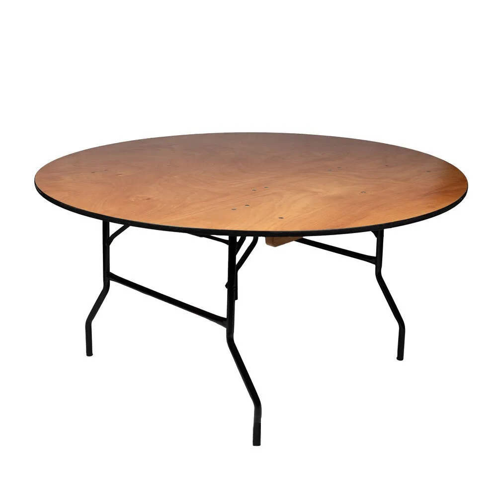 60" Wood round table