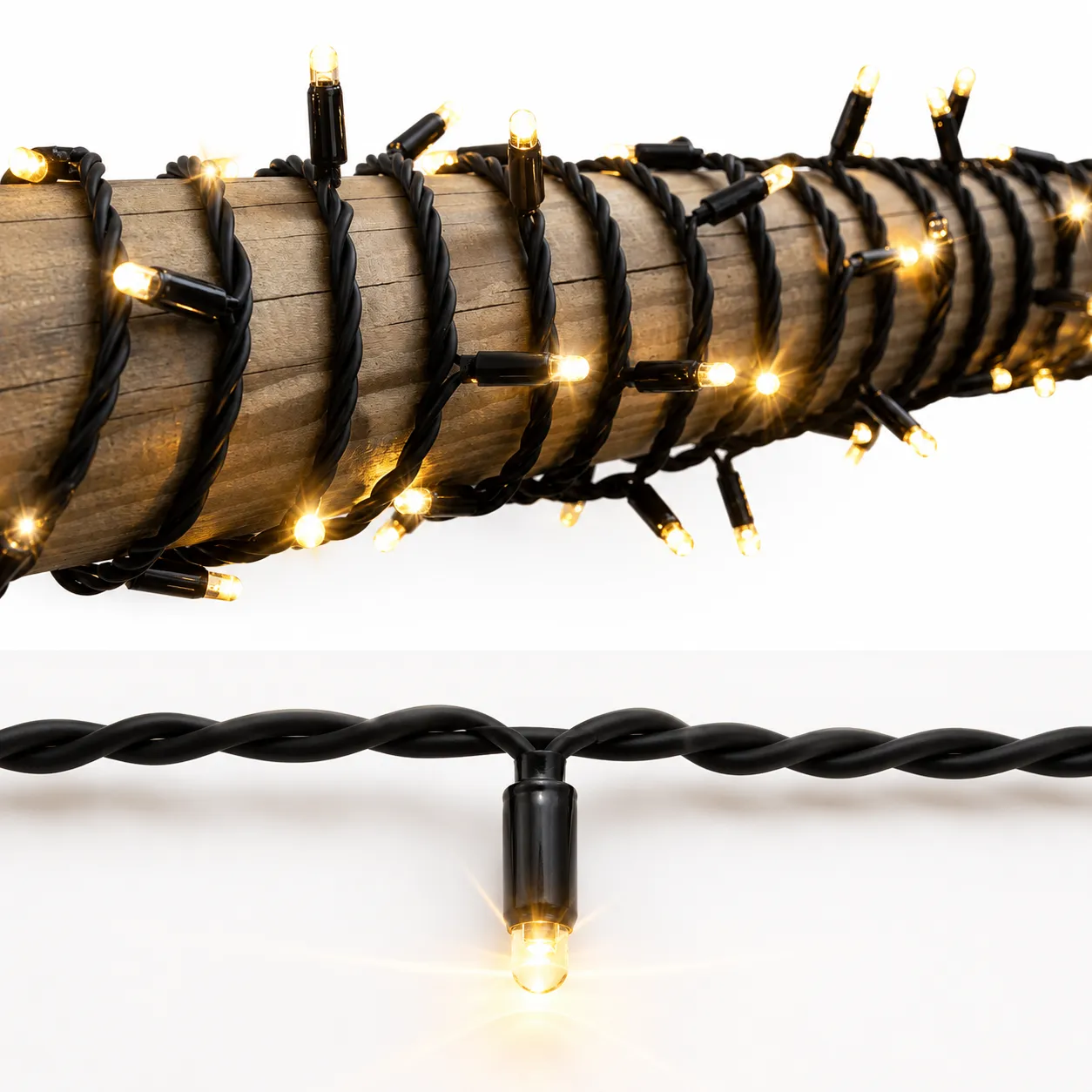 Koppelbare Twinkel LED Kerstverlichting Warm Wit – 10 meter